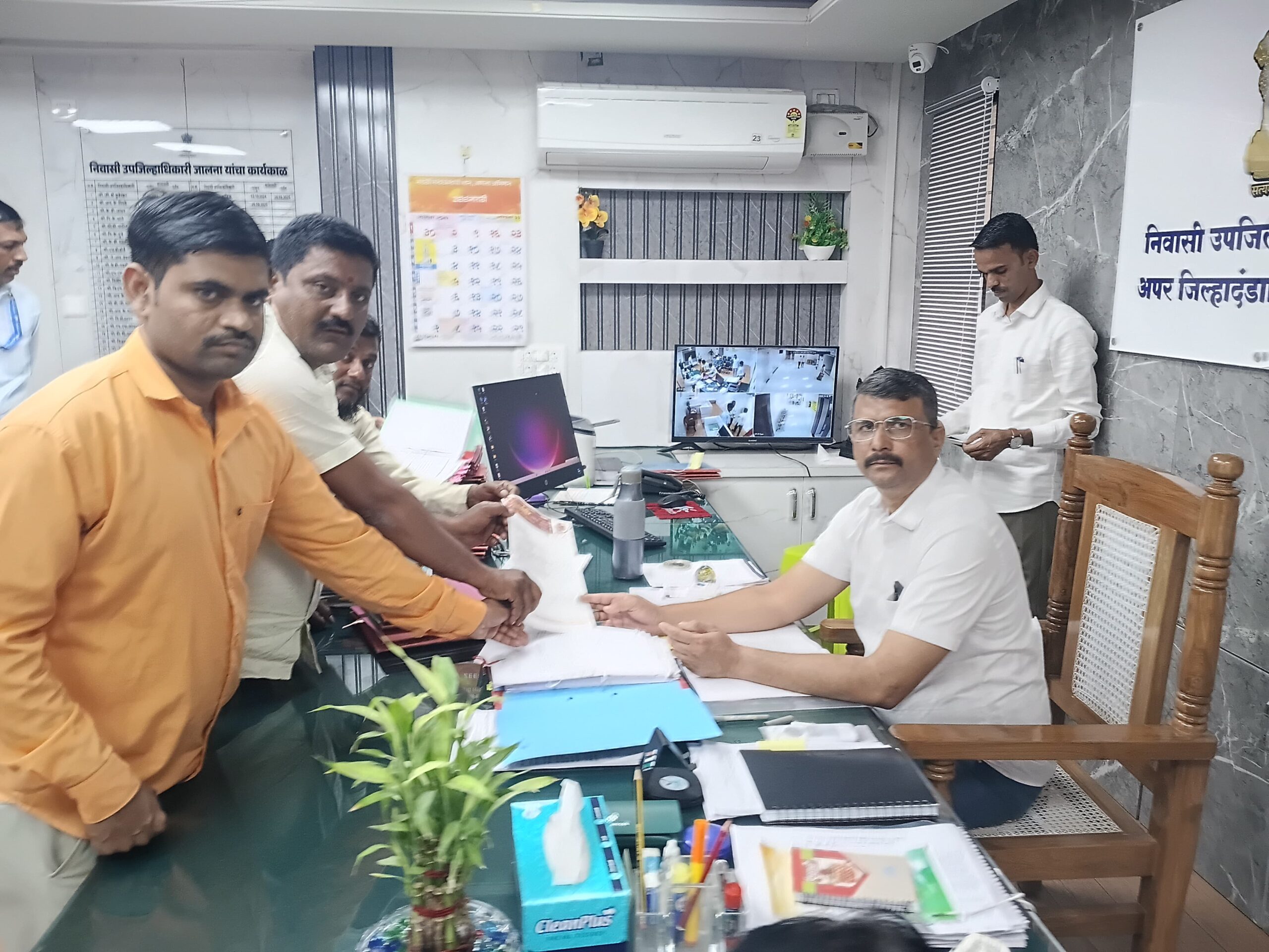 जिल्हाधिकारी जालना यांना धर्मवीर छावा संघटनेच्या वतीने निवेदन